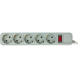 Сетевой фильтр PC PET AP01006-3-GR, 3м, серый