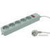 Сетевой фильтр PC PET AP01006-5-GR, 5м, серый