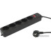 Сетевой фильтр PC PET AP01006-3-BK, 3м, черный