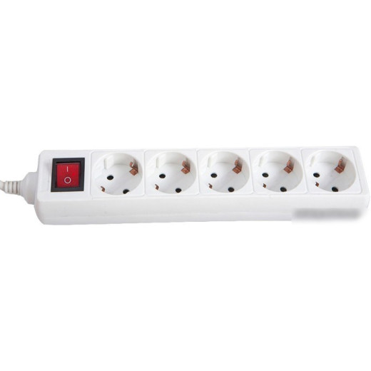 Сетевой удлинитель BURO BU-PS5.3/W, 3м, белый