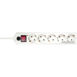 Сетевой фильтр Buro 500SH-1.8-UPS-W 1.8м. (5 розеток) белый