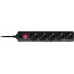 Сетевой фильтр Buro 500SH-1.8-UPS-B 1.8м. (5 розеток) черный