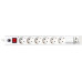 Сетевой фильтр Buro BU-SP3_USB_2A-W 3м. (6 розеток) белый