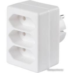 Сетевой разветвитель Buro BU-PS3F-W (3 розетки) белый (пакет ПЭ)