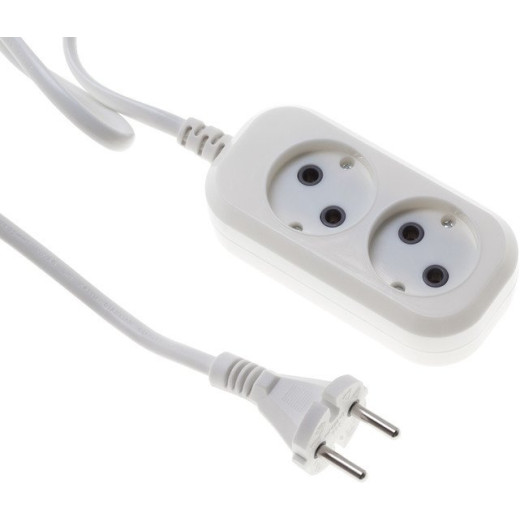 Сетевой удлинитель Buro BU-PSL2.5/W 5м (2 розетки) белый (пакет ПЭ)