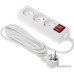 Сетевой удлинитель Buro BU-PS3.3/W 3м (3 розетки) белый (пакет ПЭ)