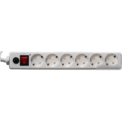 Сетевой фильтр Buro 600SH-16-3-W 3м (6 розеток) белый (коробка)