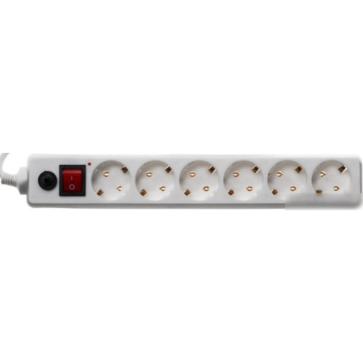 Сетевой фильтр Buro 600SH-16-3-W 3м (6 розеток) белый (коробка)