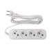 Сетевой удлинитель Buro BU-PSL4.3/W 3м (4 розетки) белый (пакет ПЭ)