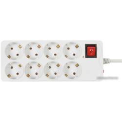 Сетевой фильтр Buro 800SH-3-W 3м (8 розеток) белый (коробка)