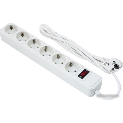 Сетевой фильтр EXEGATE SP-6-3W (6 роз/3M/евровилка) белый