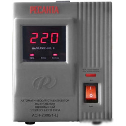 Стабилизатор напряжения Ресанта АСН-2000/1-Ц электронный однофазный серый