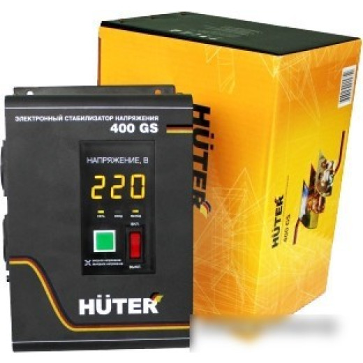 Стабилизатор напряжения Huter 400GS электронный однофазный серый