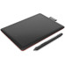 Графический планшет Wacom One CTL-472-N USB черный/красный