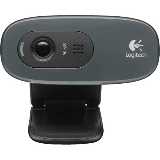 Веб-камера Logitech HD Webcam C270, 1,3МП, 1280x720, кабель 1.5 метра, USB, черный