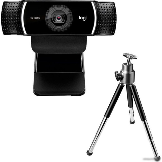Камера Web Logitech Pro Stream C922 черный USB2.0 с микрофоном