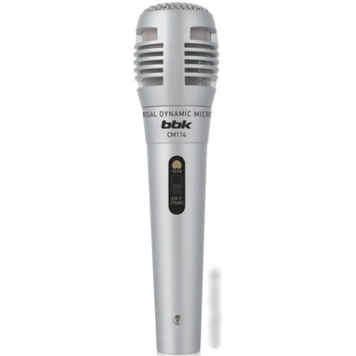 Микрофон проводной BBK CM114 2.5м черный