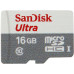 Флеш карта microSDHC 16Gb Class10 Sandisk SDSQUNS-016G-GN3MN Ultra 80