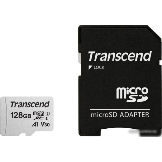 Флеш карта microSDXC 128Gb Transcend TS128GUSD300S-A + adapter