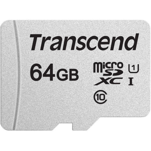 Флеш карта microSDXC 64Gb Class10 Transcend TS64GUSD300S w/o adapter