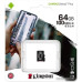 Флеш карта microSDXC 64Gb Class10 Kingston SDCS2/64GBSP Canvas Select Plus w/o adapter