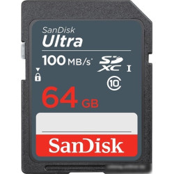 Флеш карта SDXC 64Gb Class10 Sandisk SDSDUNR-064G-GN3IN Ultra