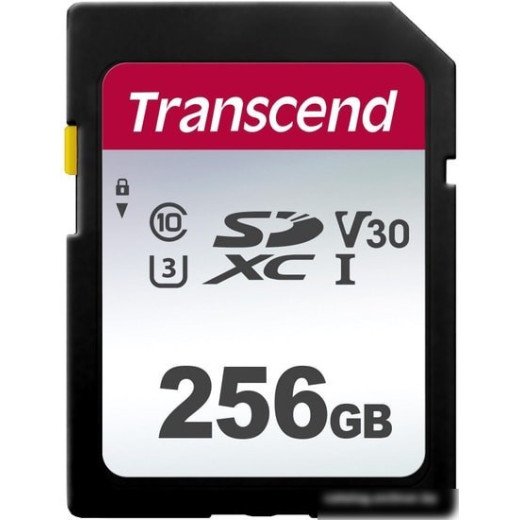 Флеш карта SDXC 256Gb Class10 Transcend TS256GSDC300S w/o adapter