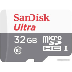 Флеш карта microSDHC 32Gb Class10 Sandisk SDSQUNR-032G-GN3MN Ultra w/o adapter