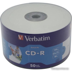 Диск CD-R Verbatim 700Mb 52x bulk (50шт) (43794)