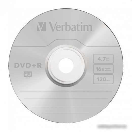 Диск DVD+R Verbatim 4.7Gb 16x Cake Box (50шт) (43550)