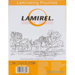 Пленка для ламинирования FELLOWES Lamirel LA-7865801, 100мкм, 100шт., глянцевая, A4