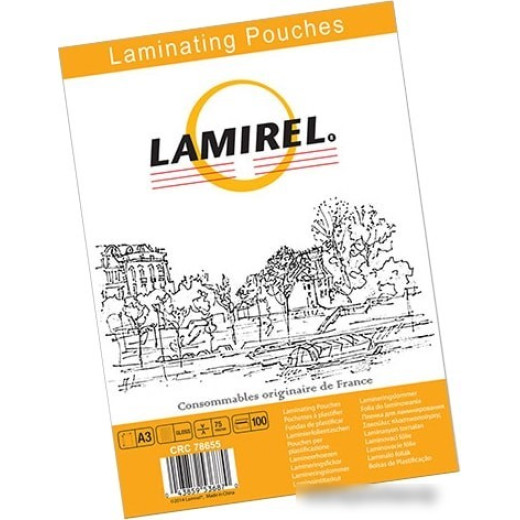 Пленка для ламинирования Fellowes 75мкм A3 (100шт) Lamirel LA-78655