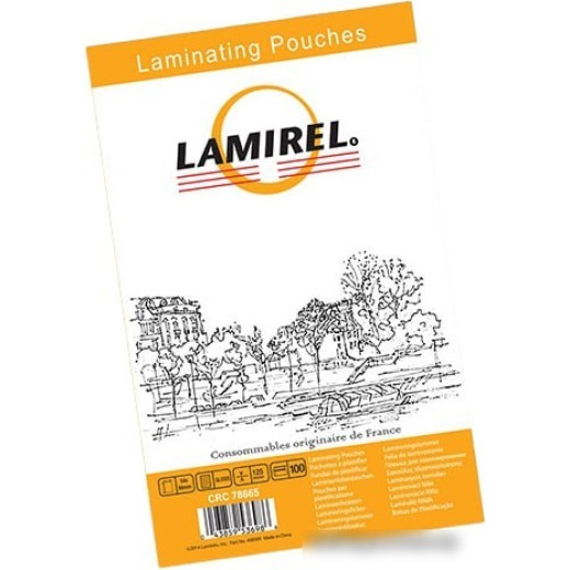 Пленка для ламинирования Fellowes 125мкм (100шт) глянцевая 54x86мм Lamirel (LA-78665)