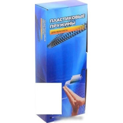 Пружина пластиковая OFFICE KIT Office Kit BP2011, 8мм, 31 - 50 листов, A4, 100, белый