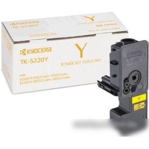 Картридж лазерный Kyocera 1T02R9ANL1 TK-5220Y желтый (1200стр.) для Kyocera M5521cdn/cdw P5021cdn/cdw