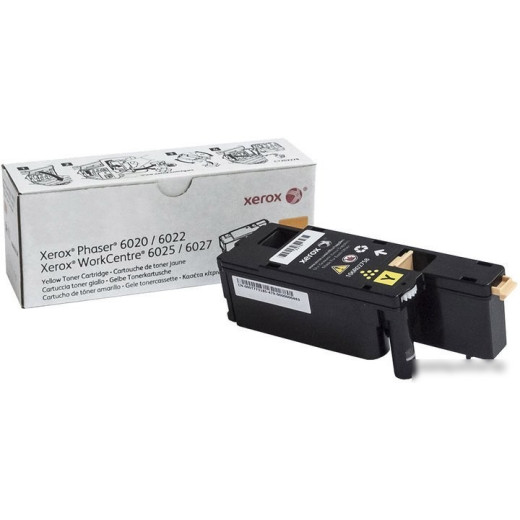 Картридж лазерный Xerox 106R02762 желтый (1000стр.) для Xerox Phaser 6020/6022/6025/6027