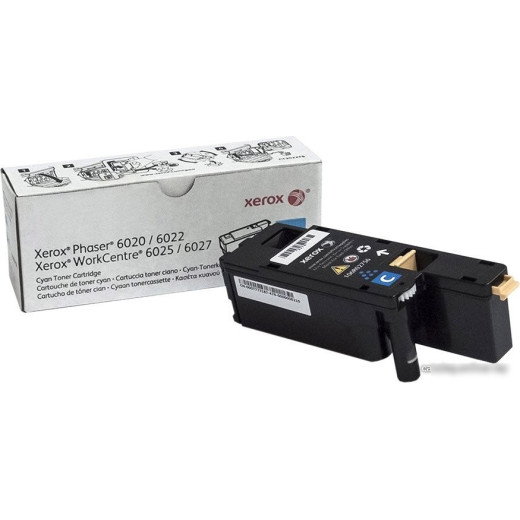 Картридж лазерный Xerox 106R02760 голубой (1000стр.) для Xerox Phaser 6020/6022/6025/6027