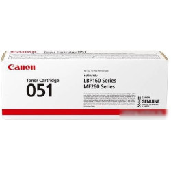 Картридж лазерный Canon 051 2168C002 черный (1700стр.) для Canon LBP162dw