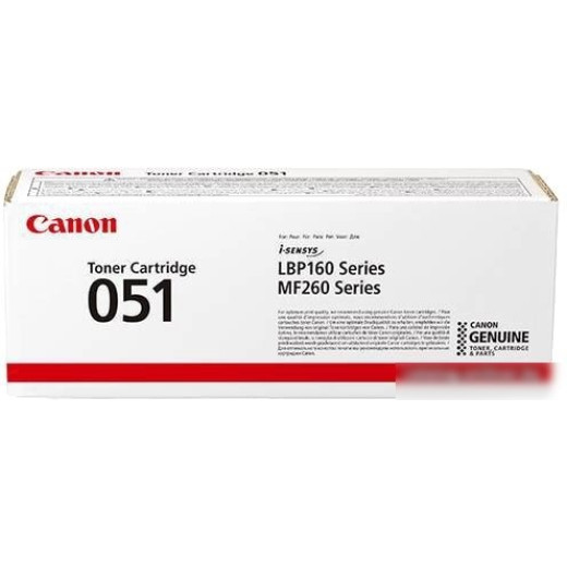 Картридж лазерный Canon 051 2168C002 черный (1700стр.) для Canon LBP162dw