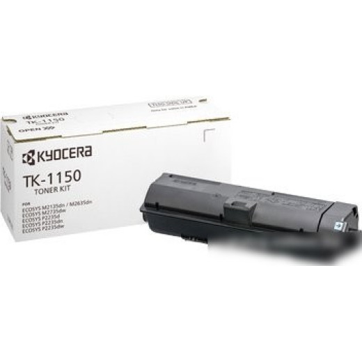 Картридж лазерный Kyocera TK-1150 черный (3000стр.) для Kyocera P2235dn/P2235dw/M2135dn/M2635dn/M2635dw/M2735dw