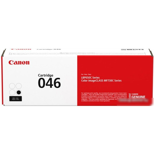 Картридж лазерный Canon 046 BK 1250C002 черный (2200стр.) для Canon i-SENSYS LBP650/MF730