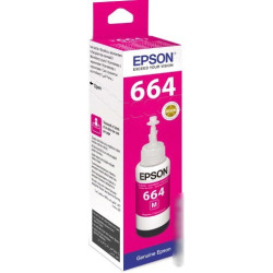 Чернила ориг. Epson T6643 пурпурные для L100/L110/L210/L222/L300/L355 (70мл)