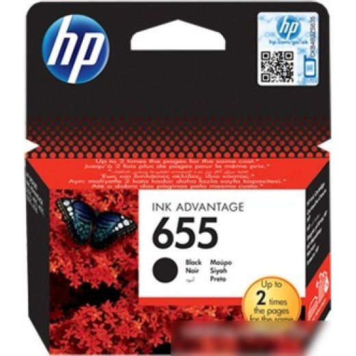 Картридж ориг. HP CZ109AE (№655) черный для DeskJet IA 3525/4615/4625/5525/6525 (550стр)