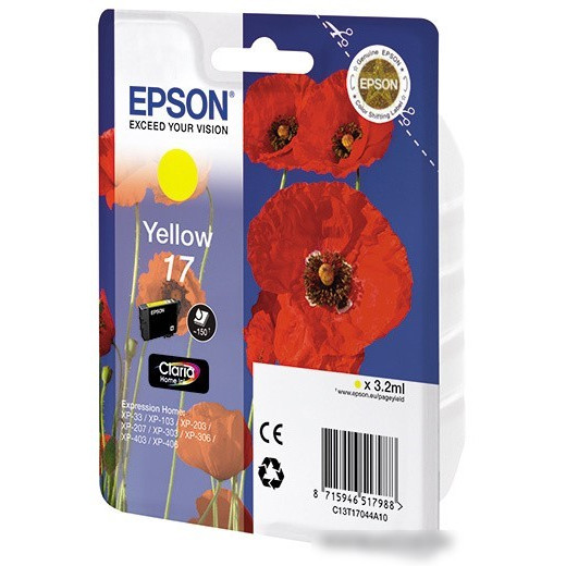 Картридж EPSON C13T17044A10, желтый