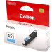 Картридж ориг. Canon CLI-451C голубой для Canon PIXMA MG6340/MG5440/IP7240