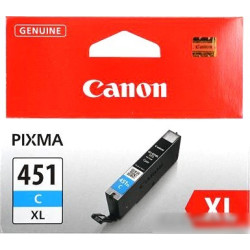 Картридж CANON CLI-451XLC, голубой
