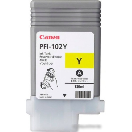 Картридж струйный Canon PFI-102 Y желтый для iPF510
