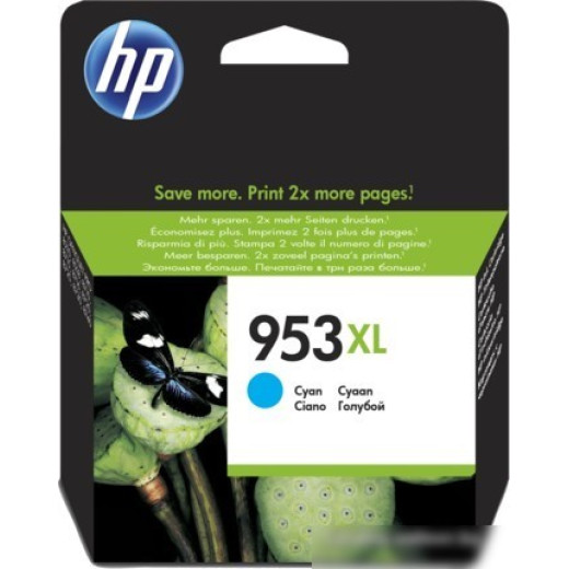 Картридж струйный HP 953XL F6U16AE голубой (1600стр.) для HP OJP 8710/8715/8720/8730/8210/8725