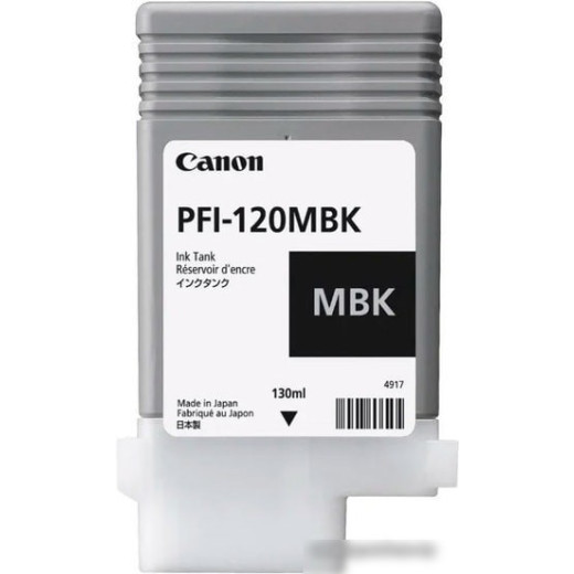 Картридж струйный Canon PFI-120 MBK 2884C001 черный матовый (130мл) для Canon imagePROGRAF TM-200/205