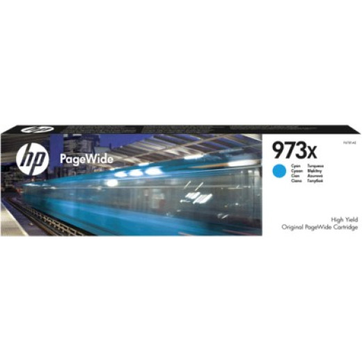 Картридж струйный HP 973XL F6T81AE голубой (7000стр.) для HP PW Pro 477dw/452dw